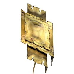 Vintage vägglampa av Svend Aage Holm Sorensen, Mässing, 1960-talet, Danmark