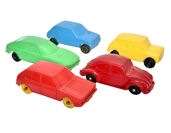 5 Retrolelumuoviautot keräilyautot, Galaniitti, Plasto Suomi