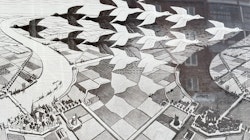 Maurits Cornelis Escher (Nederländerna, 1898-1972) Gammalt tryck 1970