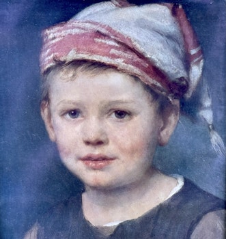 Portret Hansela w ramie autorstwa Ferdinanda Schaussa