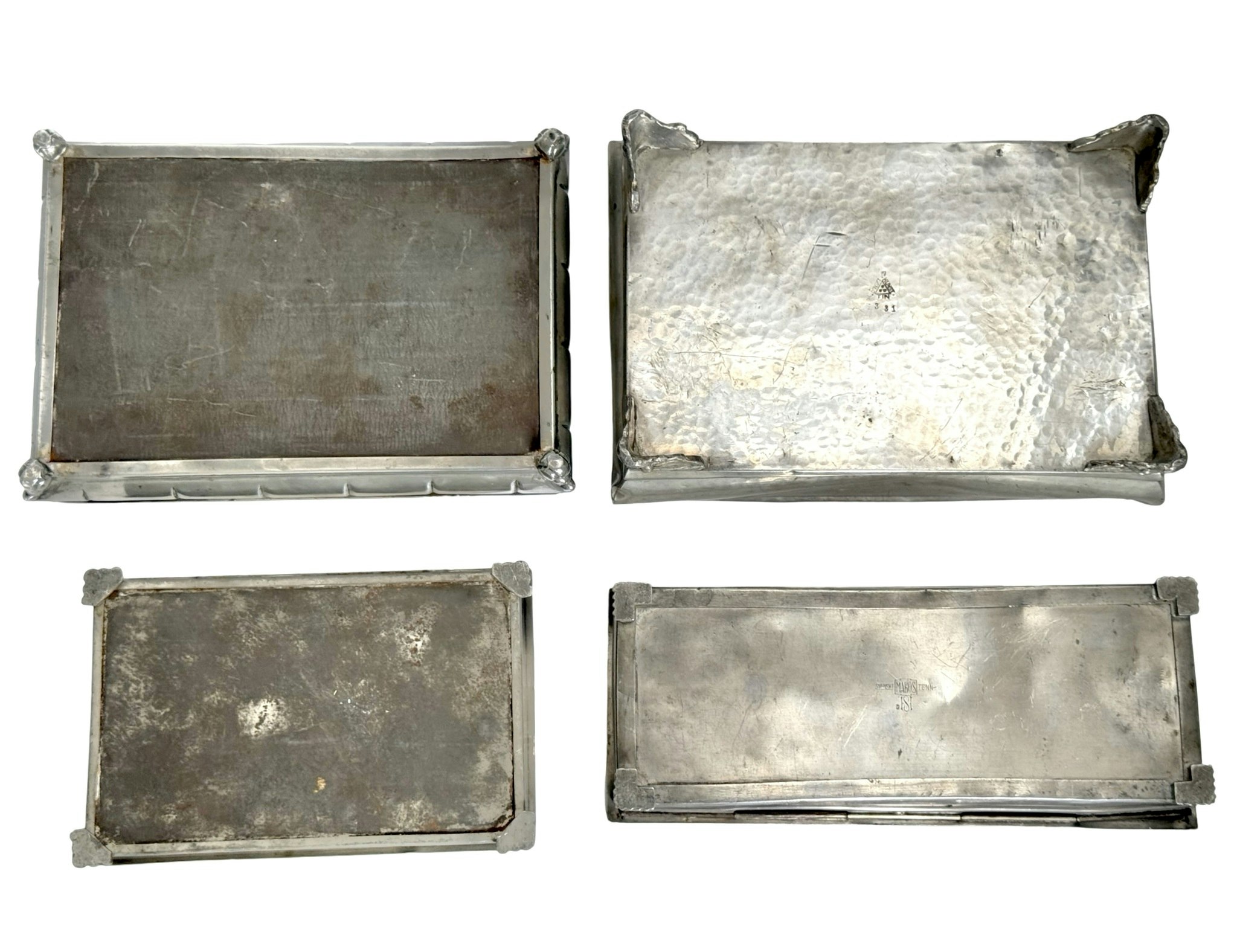 4st, Cigarrlådor, Svenskt Tenn Mabos & Dansk kunst tin & GAB tenn