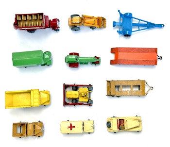 12 kpl, Matchbox Lesney, Leluautot, keräilyautot, Englanti