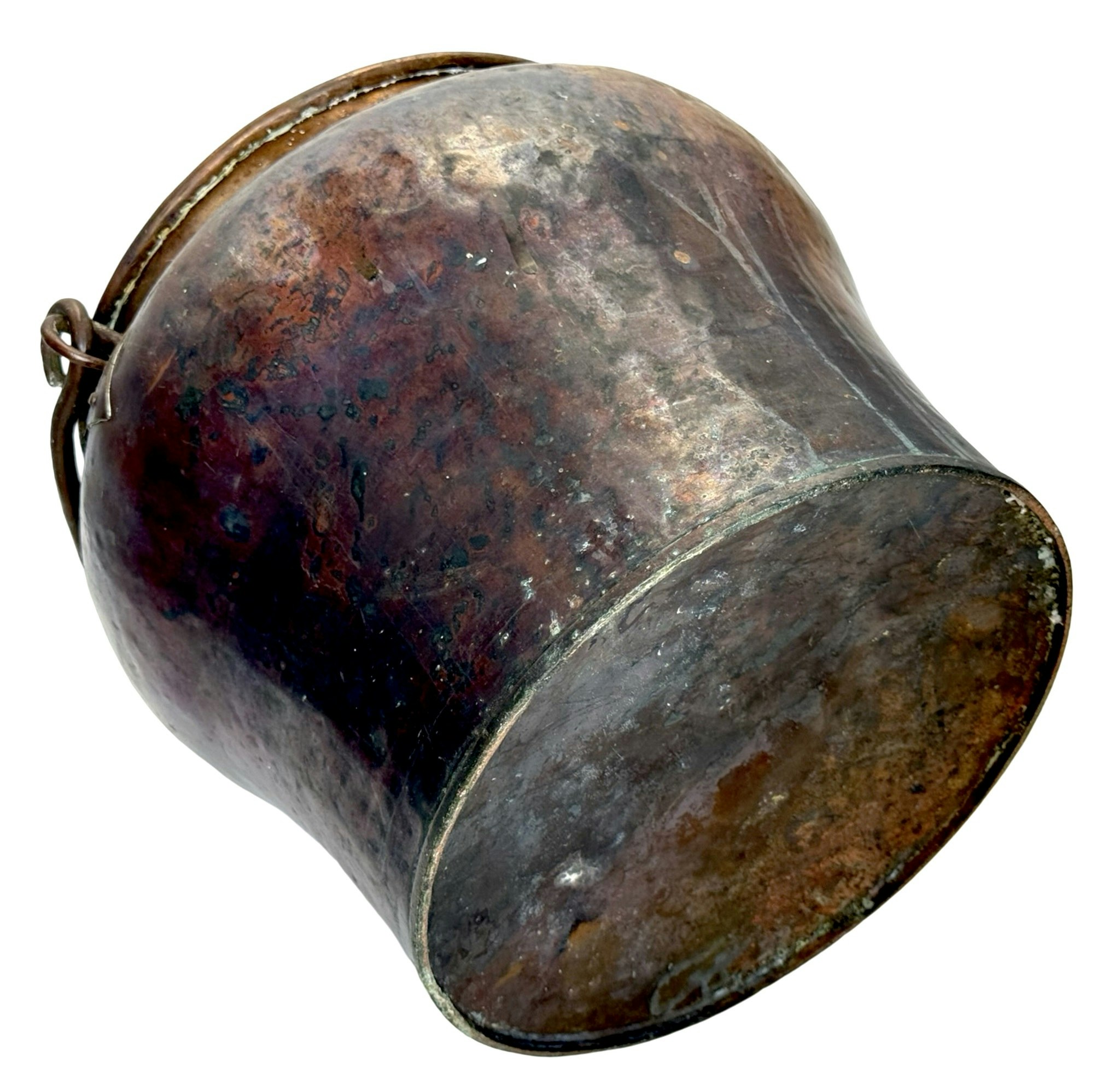 Antik handtag hinkar, koppar