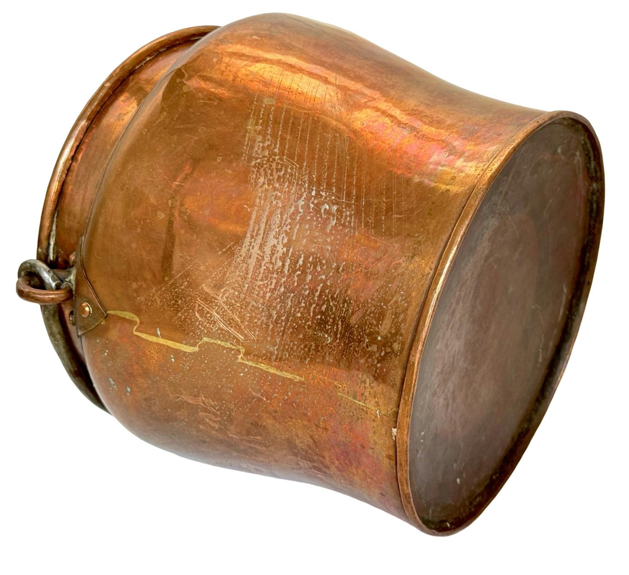 Antik handtag hinkar, koppar