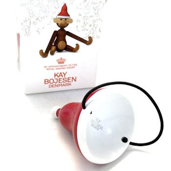 Kay Bojesen Tomteluva till apa- Liten - Röd/vit