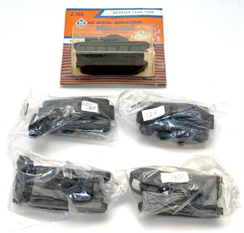 5 kpl, ROCO Minitanks Z-160 T-34/76. jne.