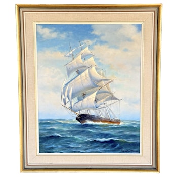 Carl-Ivar Öfverbeck (Szwecja, 1899-1976). Obraz olejny na płótnie, sygnowany