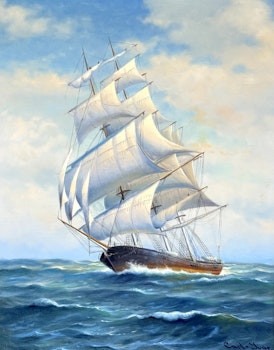 Carl-Ivar Öfverbeck (Szwecja, 1899-1976). Obraz olejny na płótnie, sygnowany