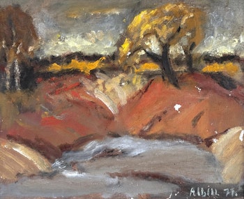 Oskar Albin Nilsson, Oljemålning på duk, Signerad