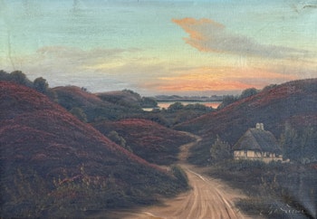 Viggo Christian Hansen (Dania, 1884-1963). Obraz olejny na płótnie, sygnowany