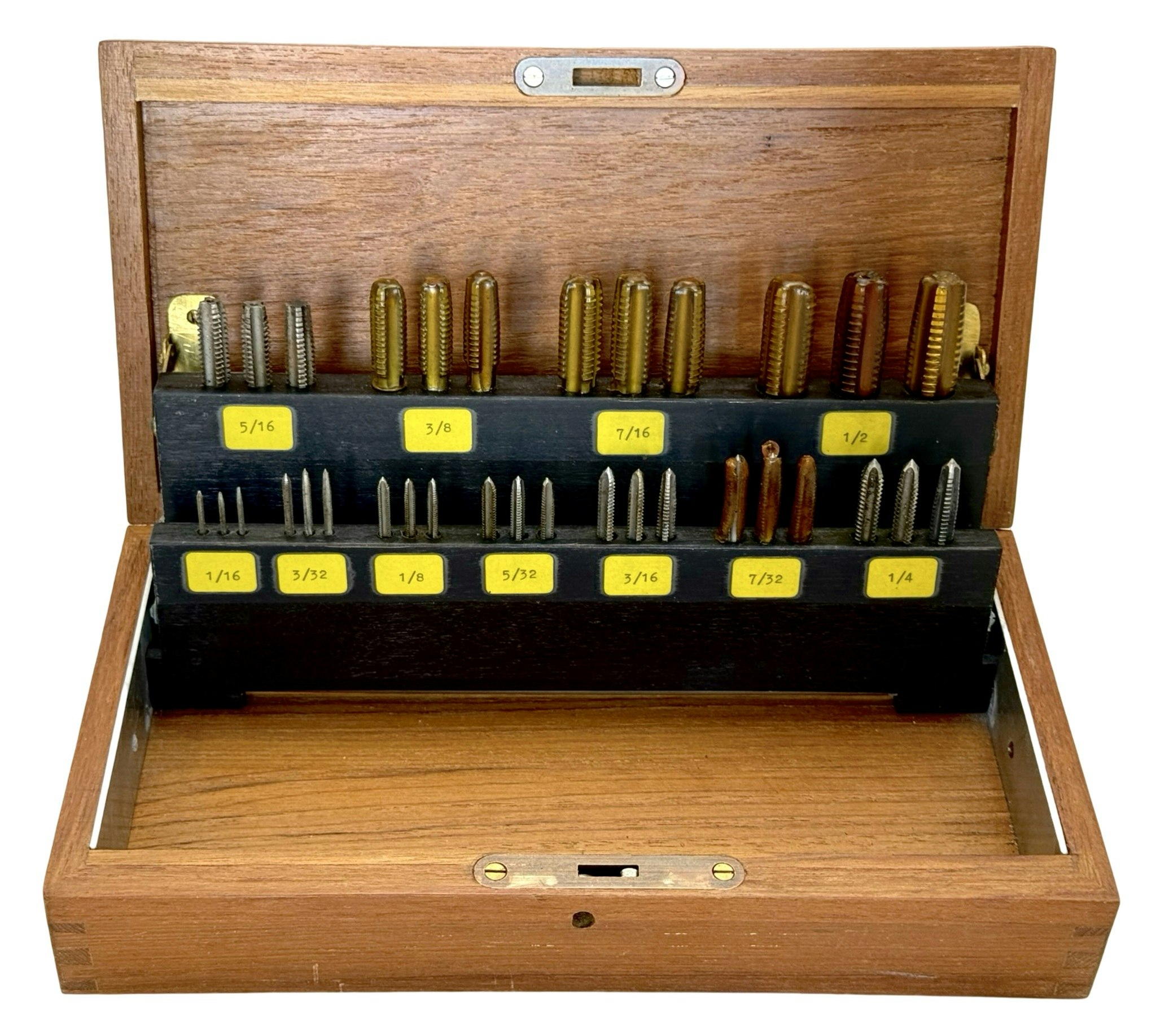 6 lådor, Gängtappar, UNC, UNF, Whitworth, Millimeter, Millimeter fin-1 och fin-2, SKF - Sweden