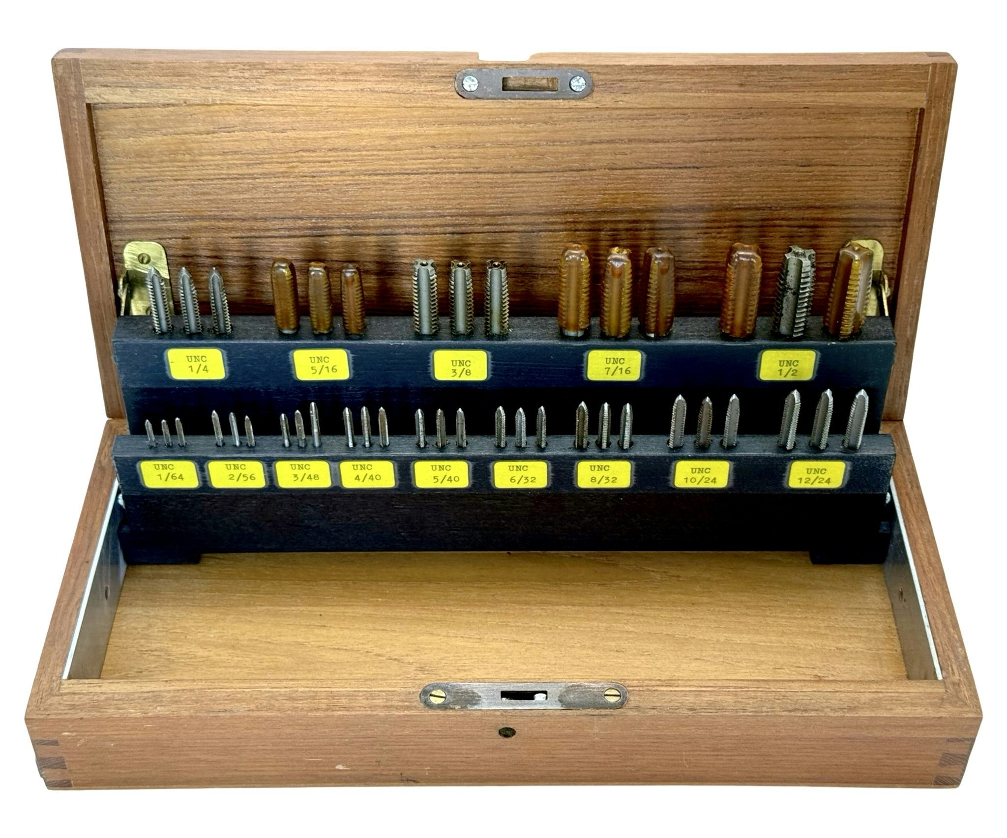 6 lådor, Gängtappar, UNC, UNF, Whitworth, Millimeter, Millimeter fin-1 och fin-2, SKF - Sweden