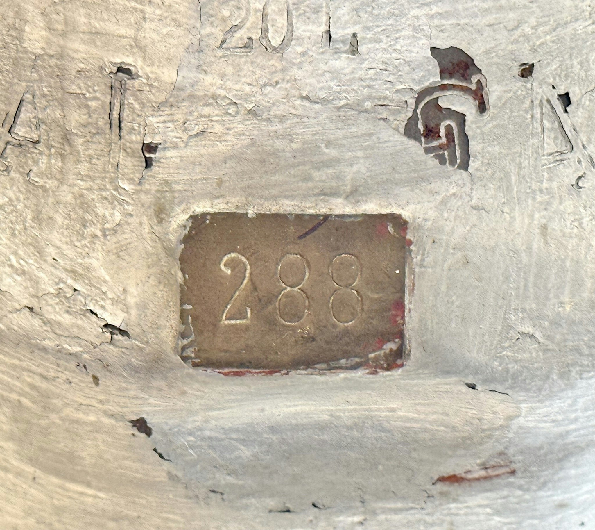 Äldre 20 liter Mjölkkruka 288, metal, Sverige