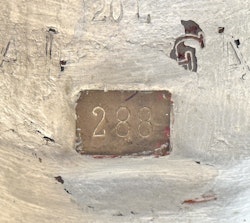 Äldre 20 liter Mjölkkruka 288, metal, Sverige
