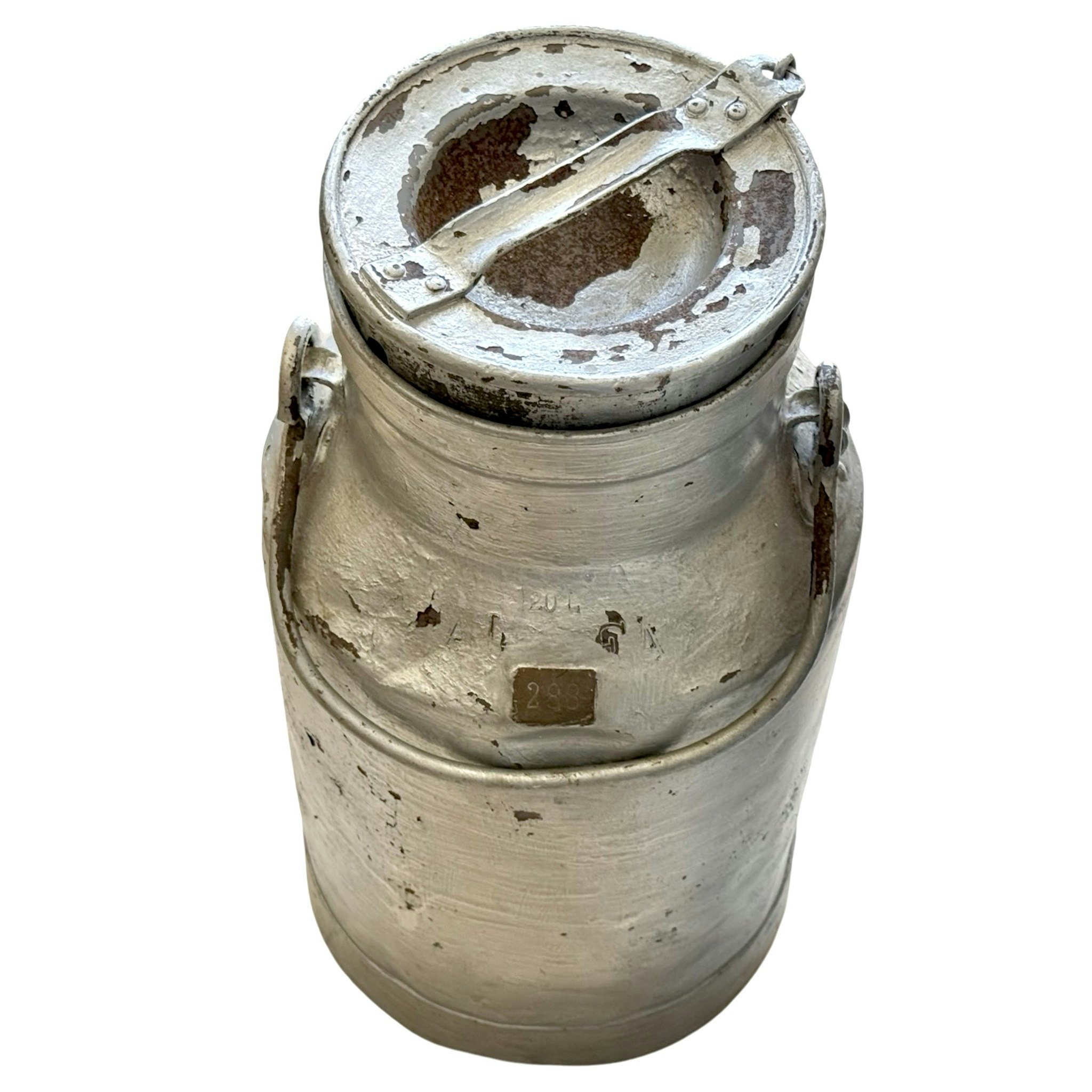 Äldre 20 liter Mjölkkruka 288, metal, Sverige