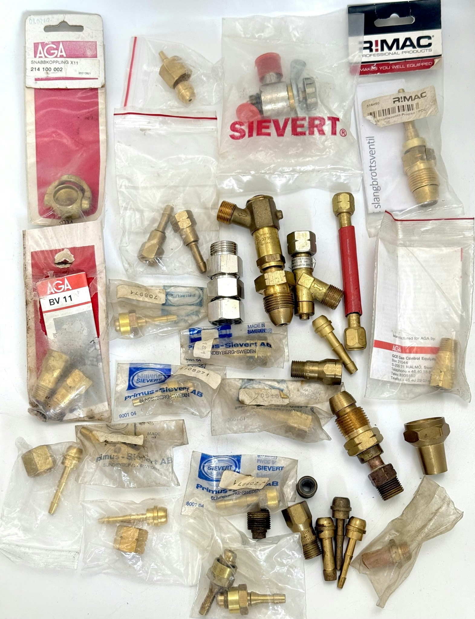 Svets tillbehörssatser, Sievert, AGA, RIMAC m.m.