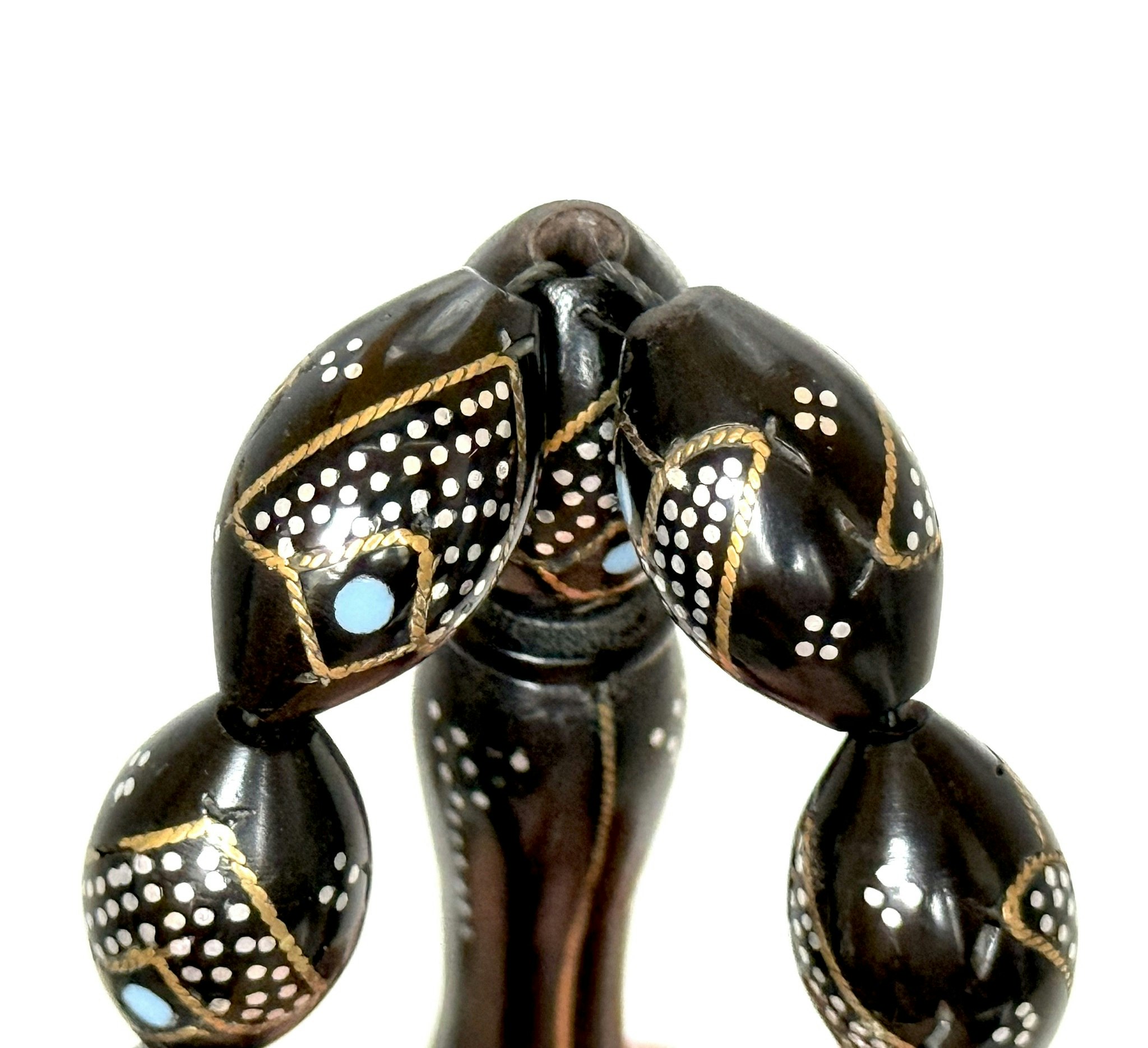 Gammal Cocobolo trä radband