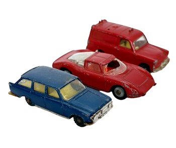 3 kpl, Vintage Husky -leluautot keräilyautot
