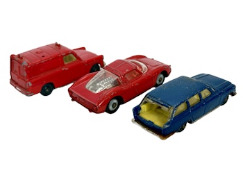 3 kpl, Vintage Husky -leluautot keräilyautot
