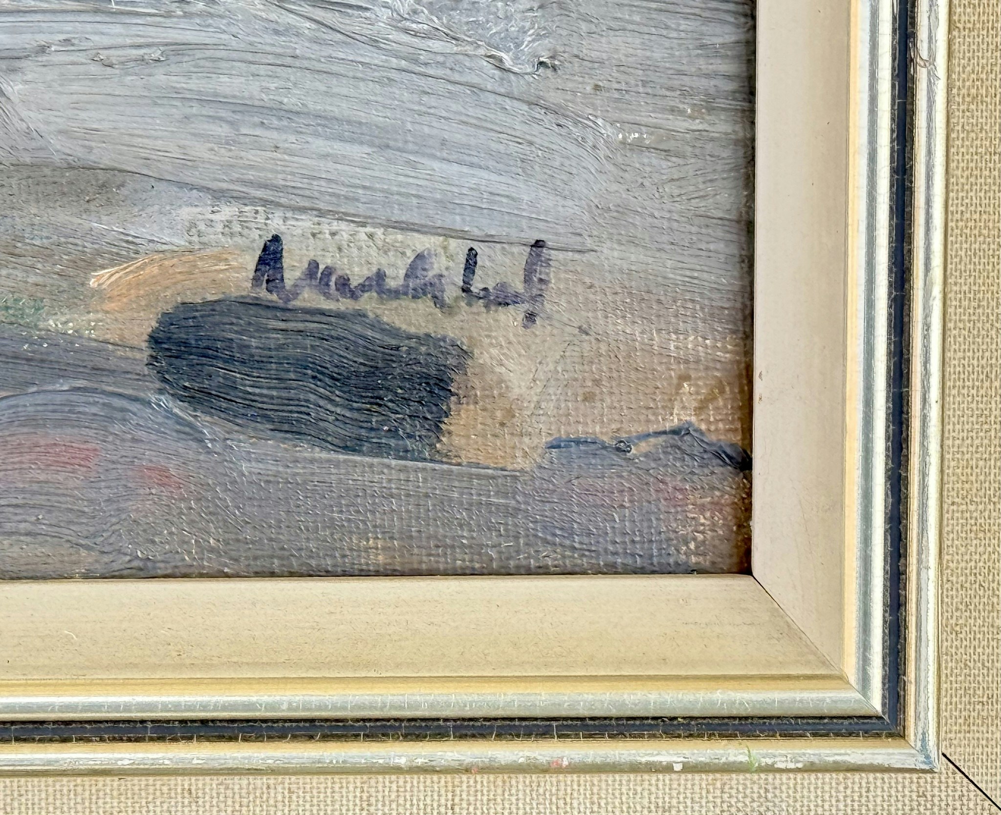 Sven Erik Markhed (1925-1996). Oljemålning på duk, Signerad