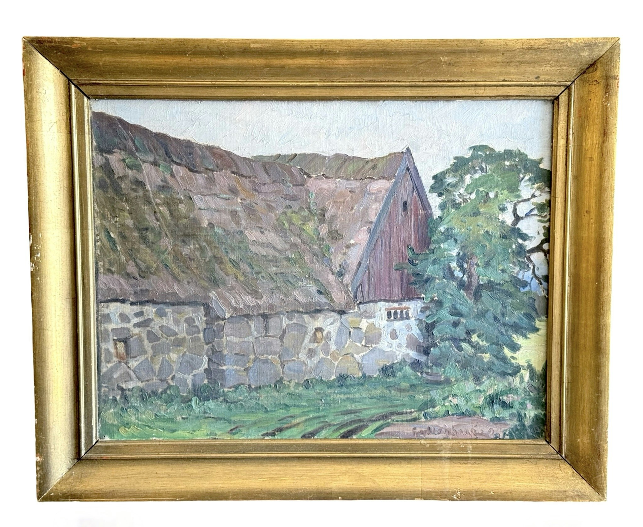 Ossian Gyllenberg (Sverige, 1884-1943). Oljemålning på duk, Signerad