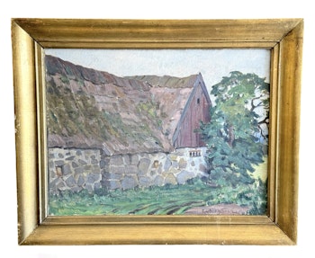 Ossian Gyllenberg (Szwecja, 1884-1943). Obraz olejny na płótnie, sygnowany