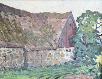 Ossian Gyllenberg (Szwecja, 1884-1943). Obraz olejny na płótnie, sygnowany