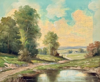 Emanuel Embler (Austria, ur. 1894) Obraz olejny na płótnie, sygnowany