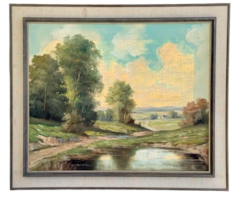 Emanuel Embler (Austria, ur. 1894) Obraz olejny na płótnie, sygnowany