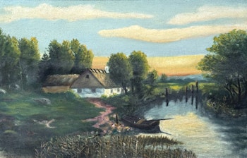 Niezidentyfikowany artysta, Obraz olejny na płótnie, sygnowany HJ 1929