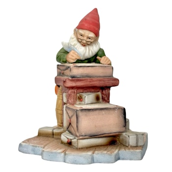 JENNY NYSTRÖM. Figurin, skrivande tomte