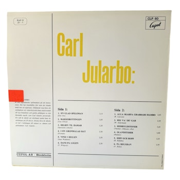 Carl Jularbo - En glad speleman, LP Vinyl, Oanvänt