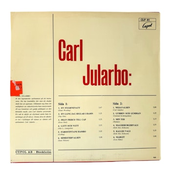 Carl Jularbo - En Stjärnenatt, LP Vinyl, Oanvänt