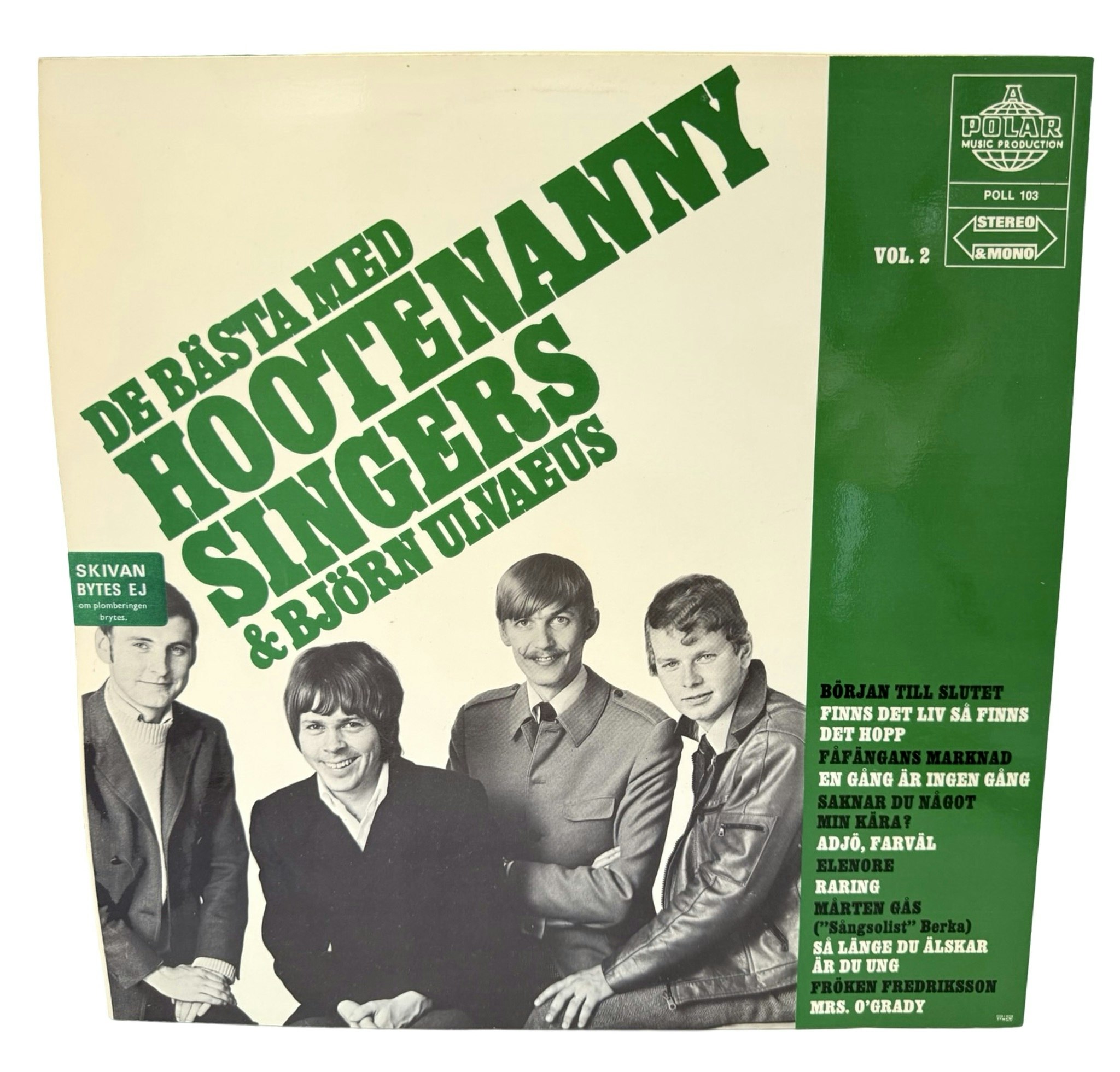 Hootenanny Singers & Björn Ulvaeus – De Bästa Med, LP Vinyl, Oanvänt