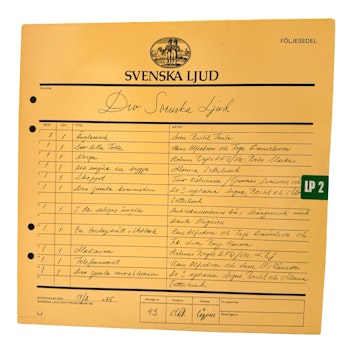Div. Svenska Ljud, LP Vinyl, Oanvänt