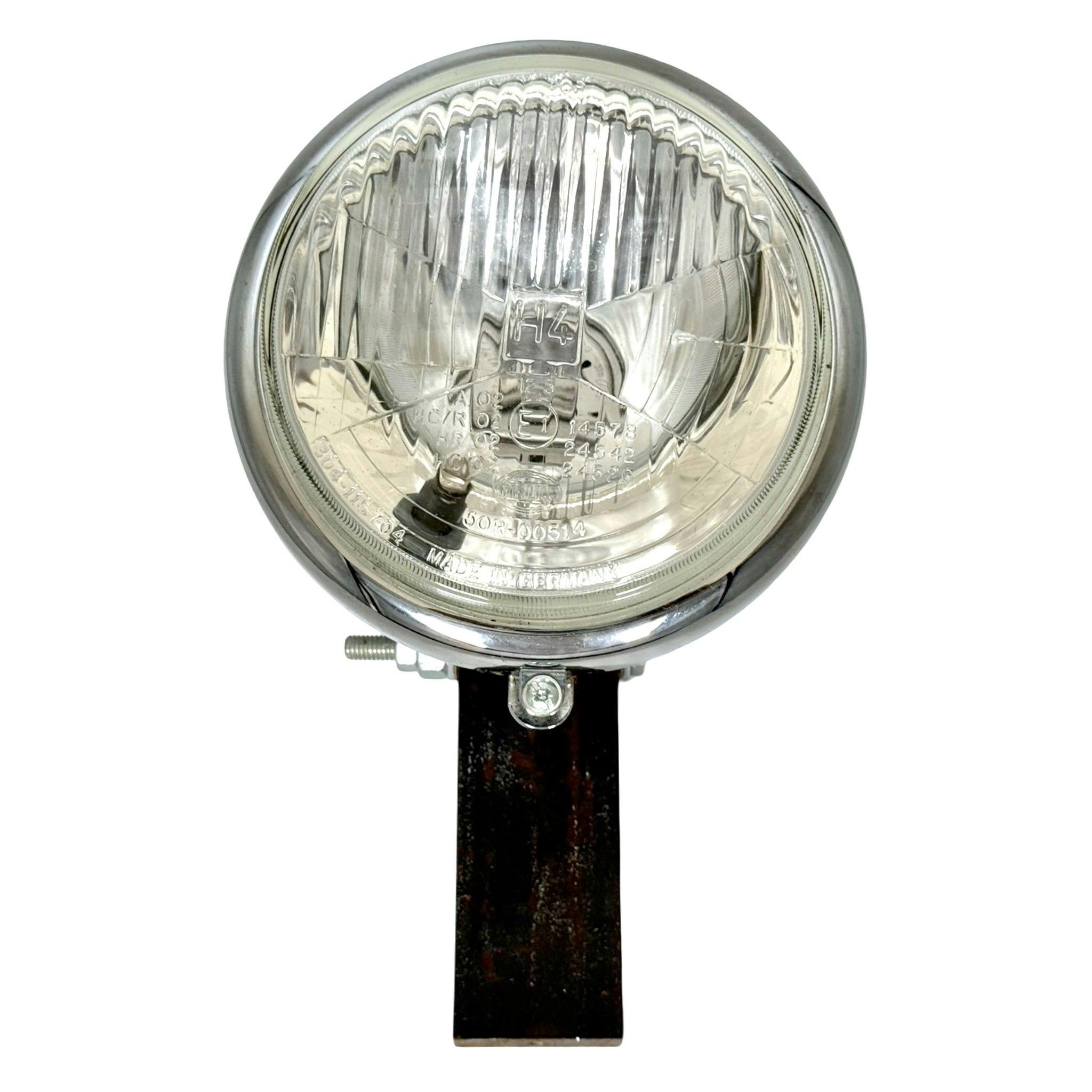 Hella, Strålkastare H4, rund/krom 12,5 cm