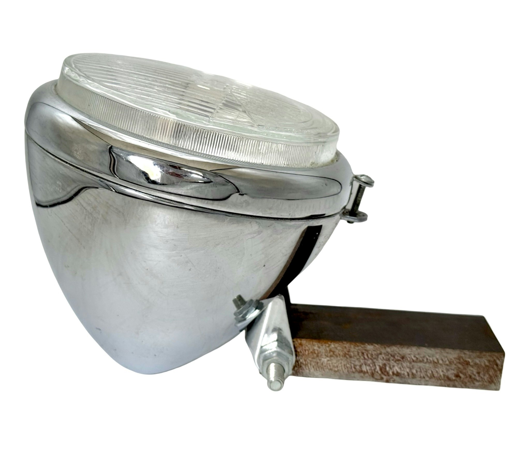 Hella, Strålkastare H4, rund/krom 12,5 cm
