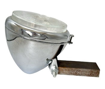 Hella, Strålkastare H4, rund/krom 12,5 cm