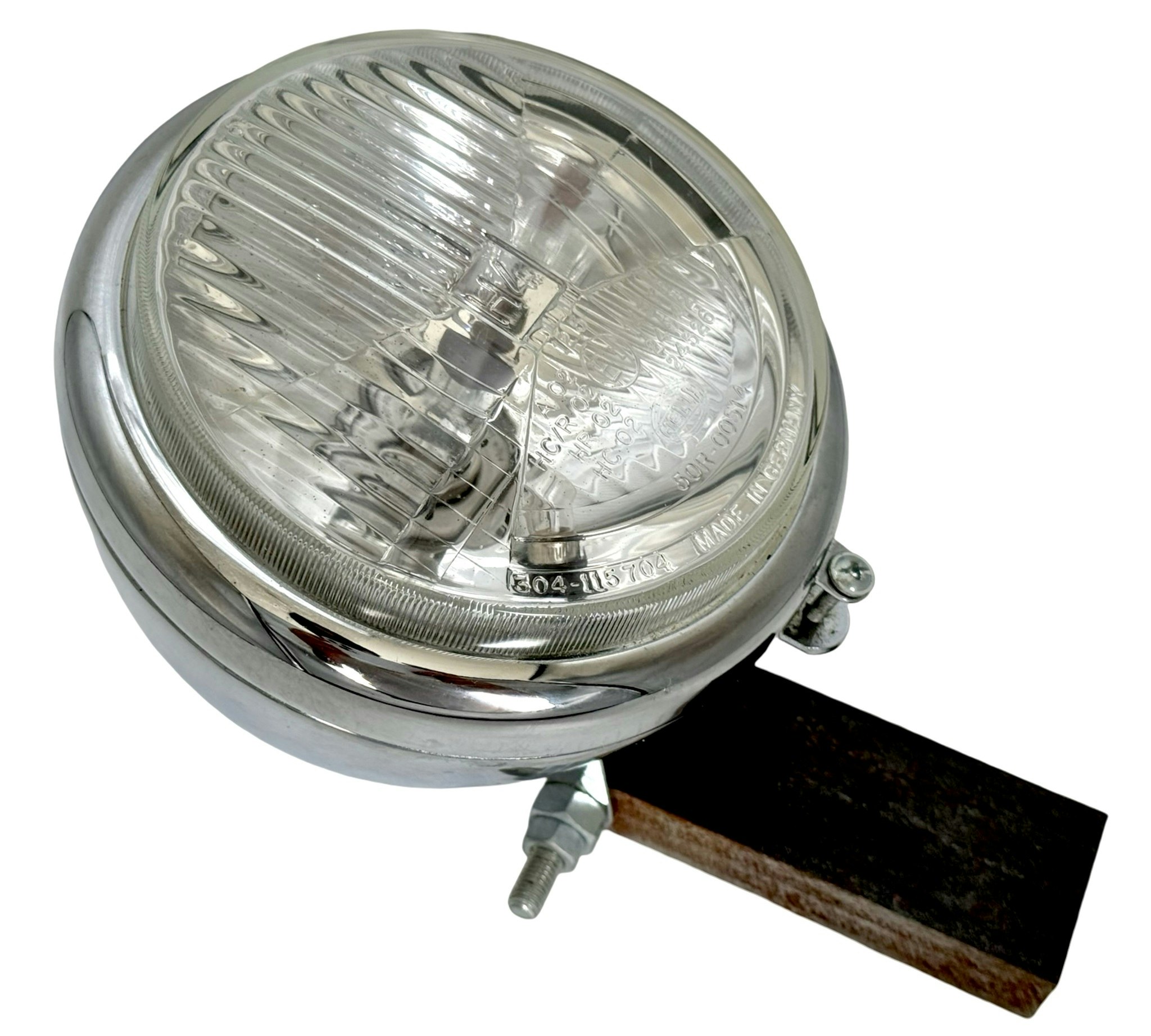 Hella, Strålkastare H4, rund/krom 12,5 cm