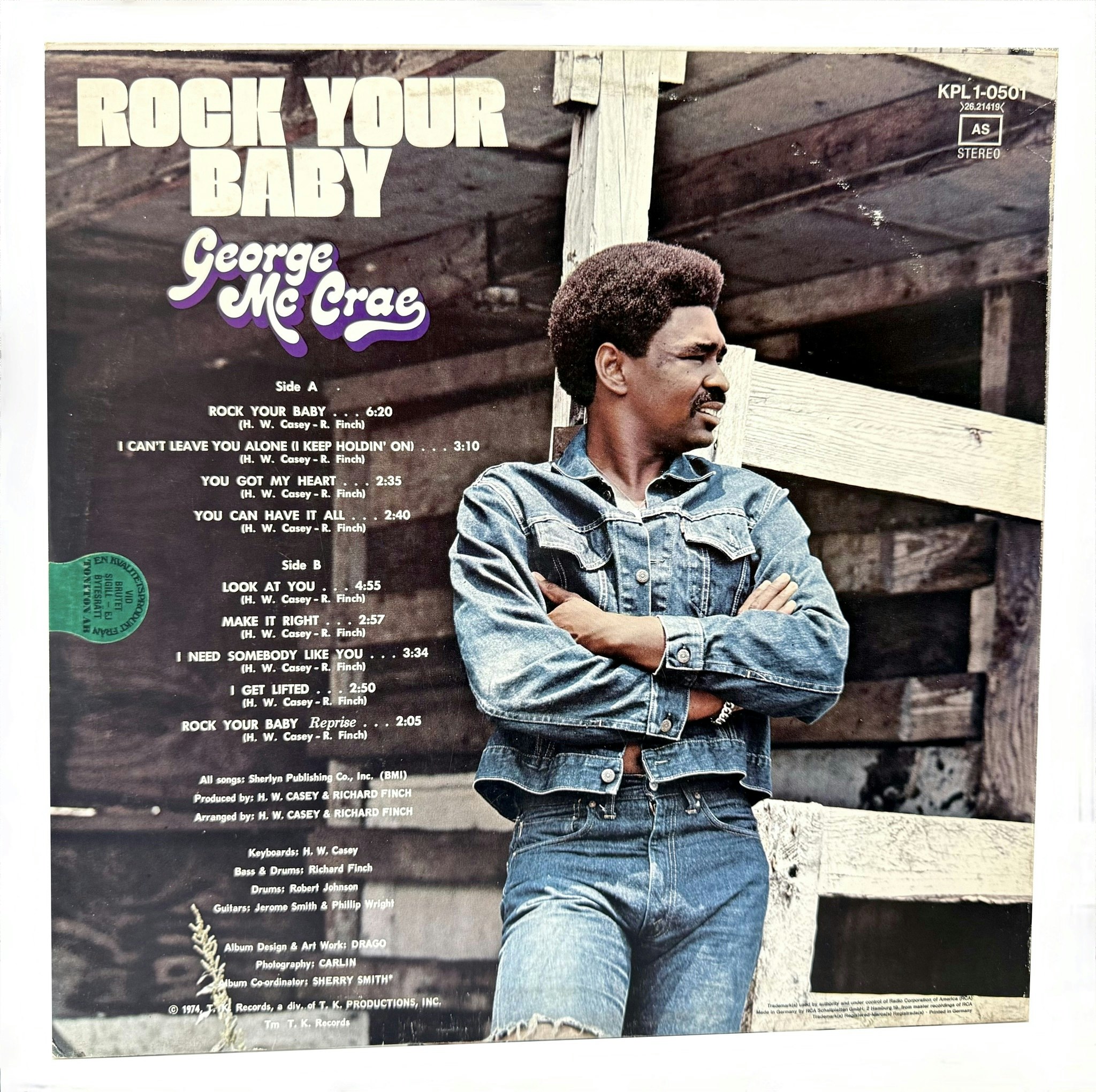 George McCrae Rock your baby, LP Vinyl, Oanvänt