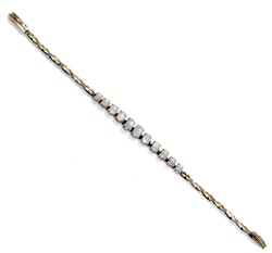 ARMBAND middendecoratie van 11 ster saffieren