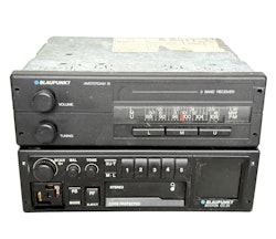 2 st, Vintage Blaupunkt bil cassette, Boston CC20 & Amsterdam 18 3 band Stereo Radio