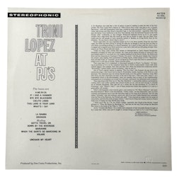 Trini Lopez – Trini Lopez At PJ's, LP Vinyl