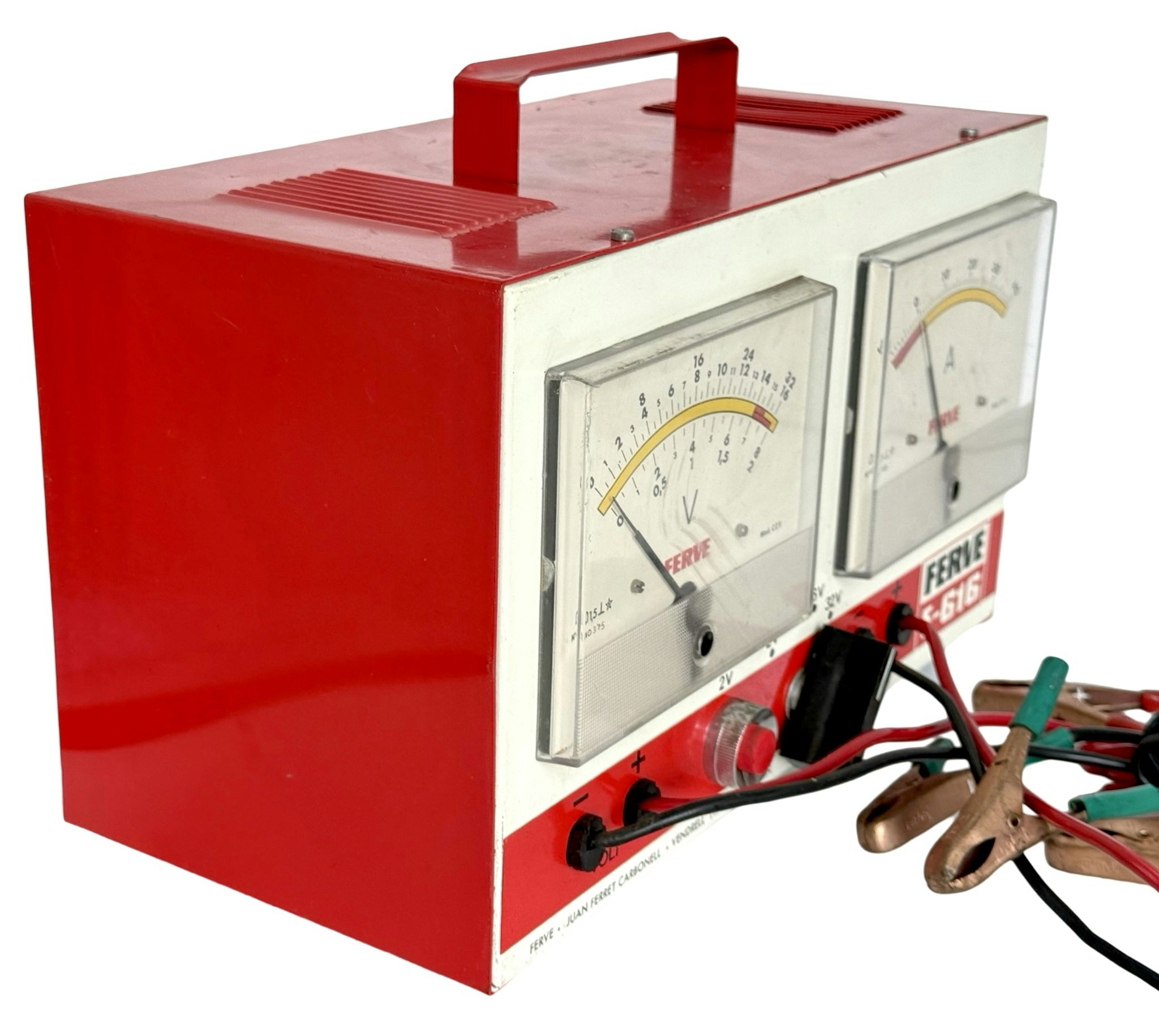 Batteritestare FERVE F-616 Amper och voltmeter