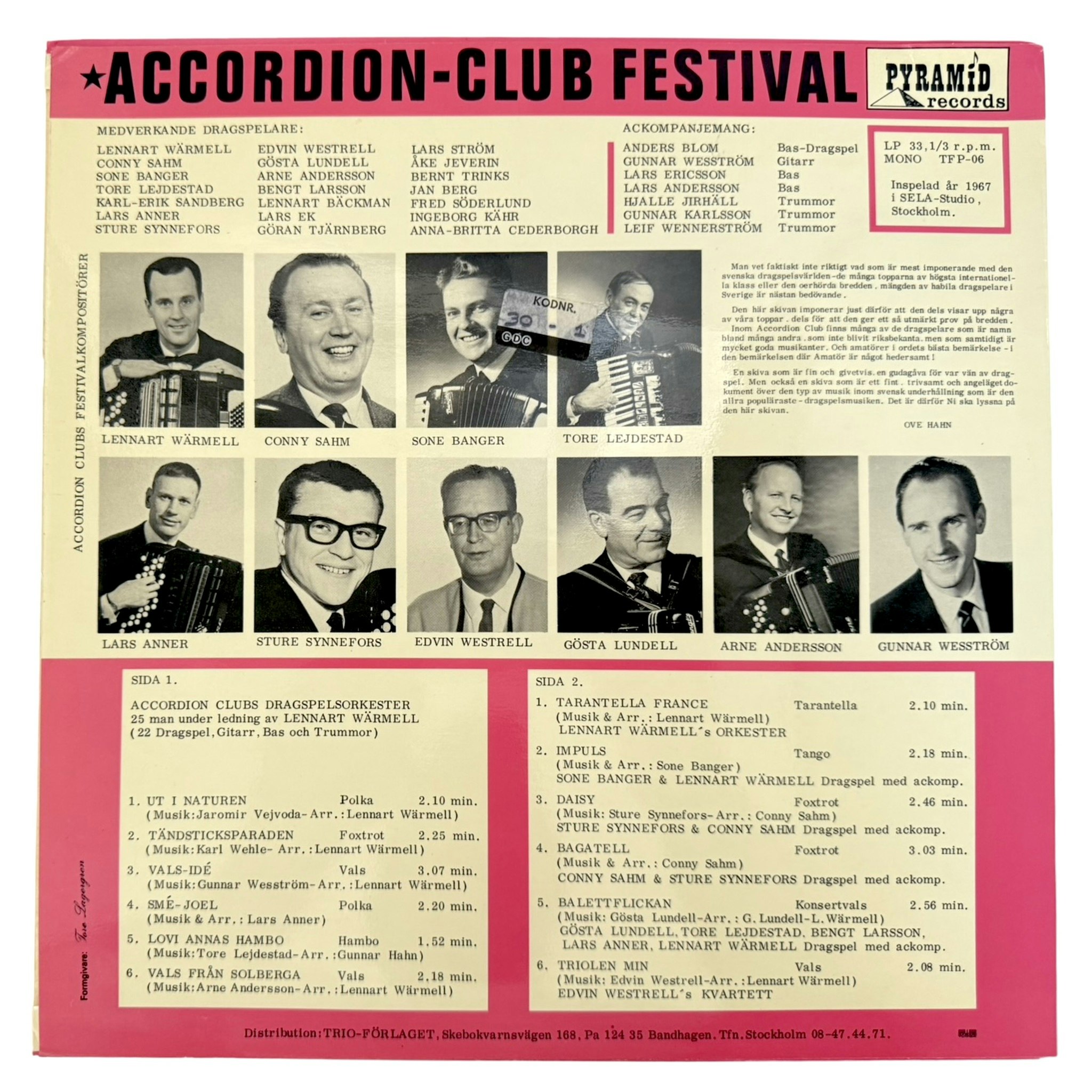Accordion Club Festival, LP Vinyl
