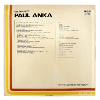 Paul Anka – Golden Hits, LP Vinyl