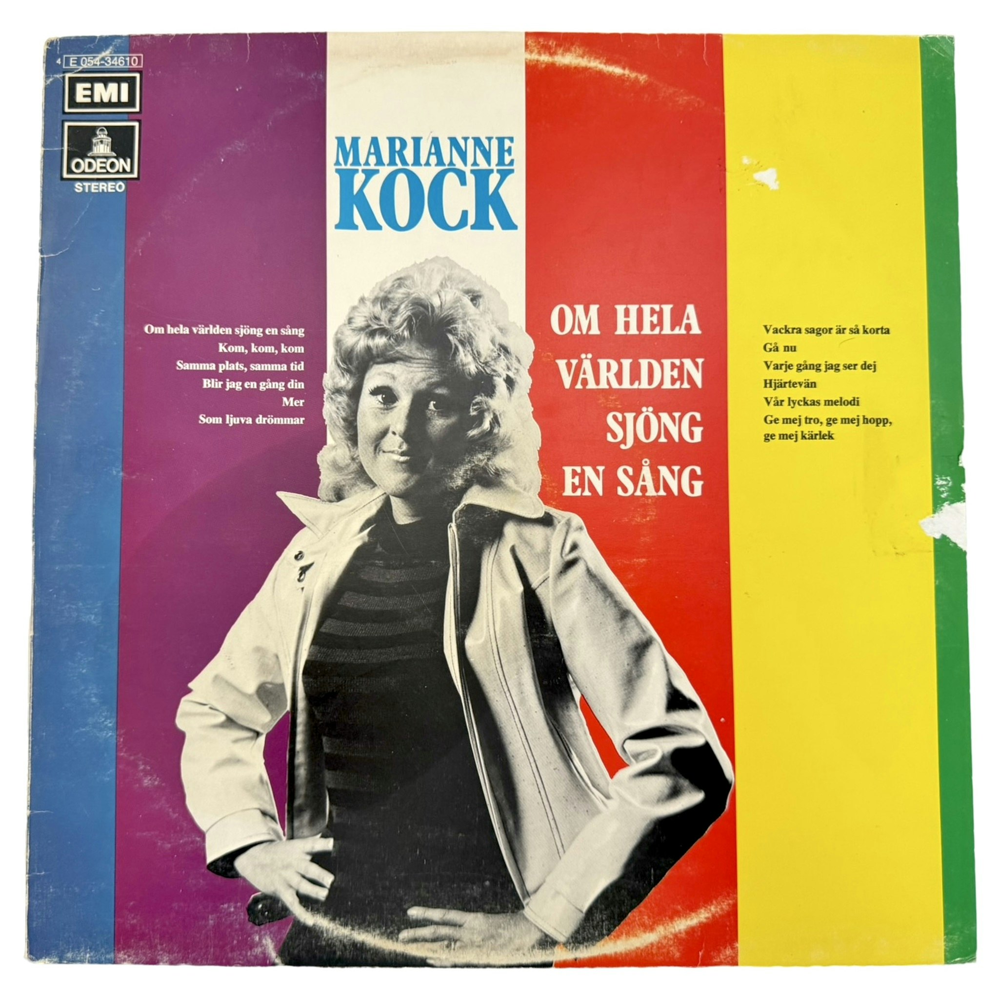 Marianne Kock - Om hela världen sjöng en sång, LP Vinyl