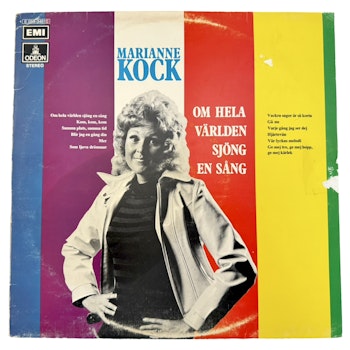 Marianne Kock - Om hela världen sjöng en sång, LP Vinyl