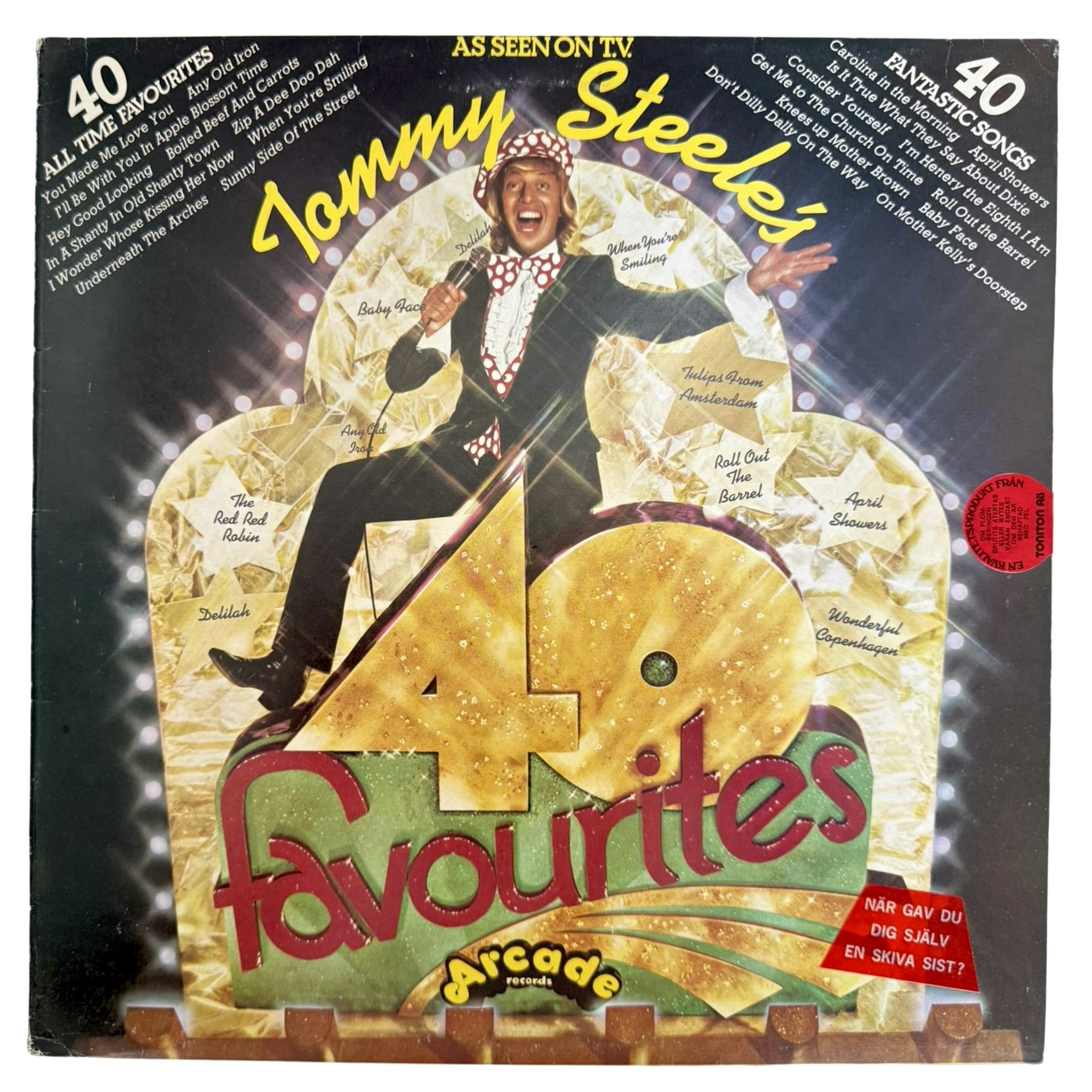 Tommy Steele – Tommy Steele's 40 Favourites, LP Vinyl