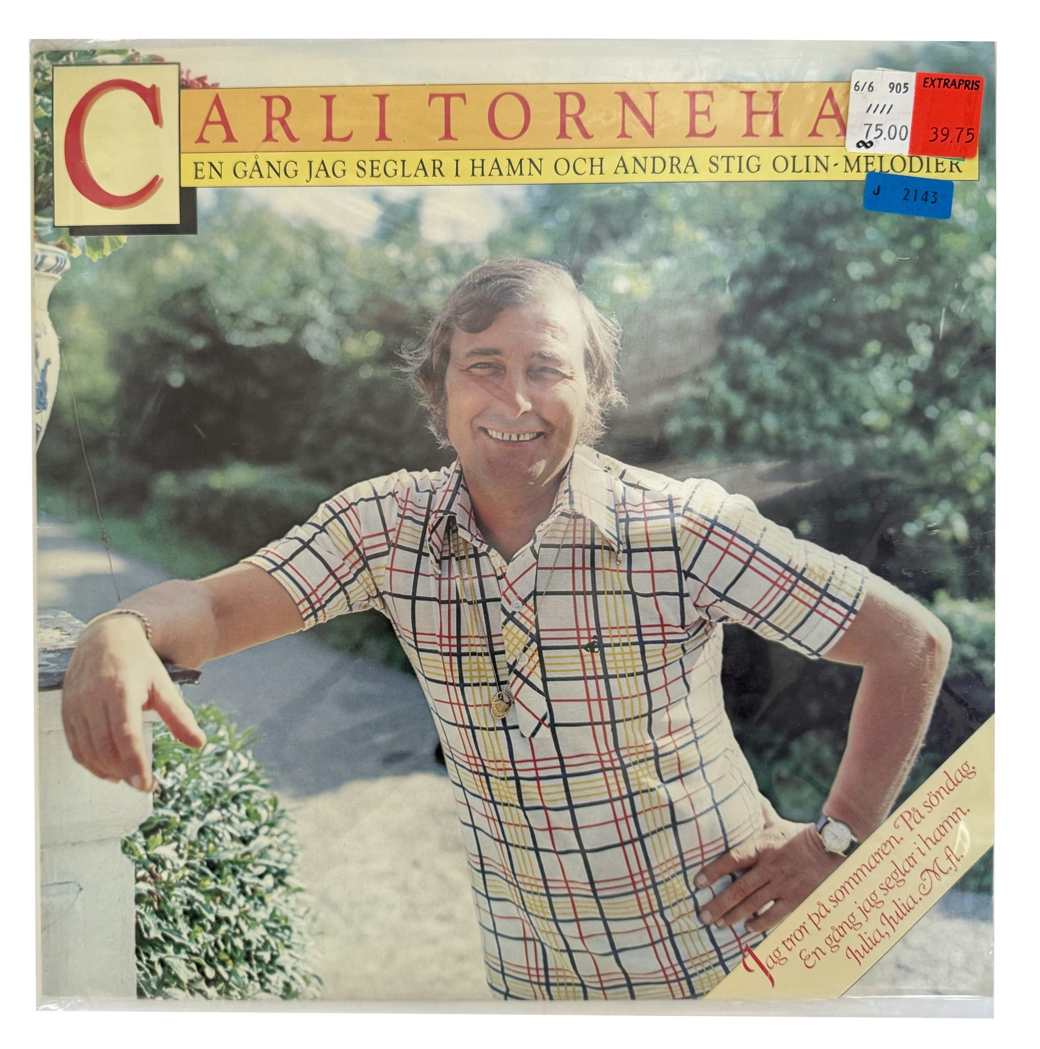 Carli Tornehave – En Gång Jag Seglar I Hamn Och Andra Stig Olin-Melodier, LP Vinyl